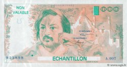 1000 Francs BALZAC Échantillon FRANCIA  1980 EC.1980.00Ec