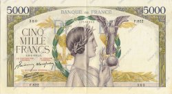 5000 Francs VICTOIRE Impression à plat FRANCIA  1942 F.46.32 EBC