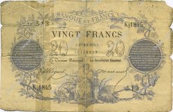 20 Francs type 1871 FRANCIA  1873 F.A46.04 B