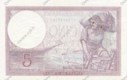 5 Francs FEMME CASQUÉE modifié FRANCE  1939 F.04.10 pr.SPL