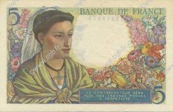 5 Francs BERGER FRANCE  1945 F.05.06 AU+