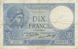 10 Francs MINERVE FRANCIA  1926 F.06.11 BC+