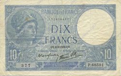 10 Francs MINERVE modifié FRANKREICH  1939 F.07.01 SS
