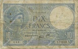10 Francs MINERVE modifié FRANCE  1939 F.07.05 G