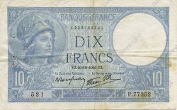 10 Francs MINERVE modifié FRANCIA  1940 F.07.16 BB