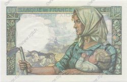 10 Francs MINEUR FRANCE  1942 F.08.05 XF - AU