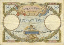 50 Francs LUC OLIVIER MERSON type modifié FRANCIA  1932 F.16.03 MBC