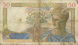 50 Francs CÉRÈS modifié FRANKREICH  1937 F.18.06 SGE