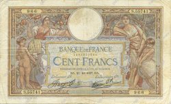 100 Francs LUC OLIVIER MERSON type modifié FRANCIA  1937 F.25.03 MB a BB