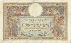 100 Francs LUC OLIVIER MERSON type modifié FRANCE  1937 F.25.07 pr.TTB