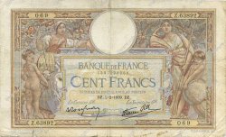 100 Francs LUC OLIVIER MERSON type modifié FRANCE  1939 F.25.41 F