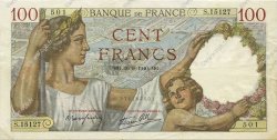 100 Francs SULLY FRANKREICH  1940 F.26.38 VZ