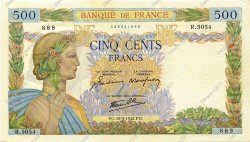 500 Francs LA PAIX FRANKREICH  1942 F.32.31 fST