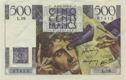 500 Francs CHATEAUBRIAND FRANCE  1945 F.34.02 XF+