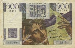 500 Francs CHATEAUBRIAND FRANCIA  1952 F.34.09 BB
