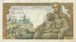 1000 Francs DÉESSE DÉMÉTER FRANCE  1942 F.40.01