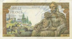 1000 Francs DÉESSE DÉMÉTER FRANCIA  1942 F.40.05 q.SPL