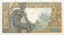 1000 Francs DÉESSE DÉMÉTER FRANCE  1942 F.40.05 UNC-