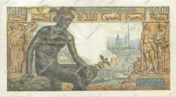 1000 Francs DÉESSE DÉMÉTER FRANCIA  1942 F.40.08 MBC+