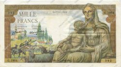 1000 Francs DÉESSE DÉMÉTER FRANKREICH  1942 F.40.11 VZ