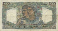 1000 Francs MINERVE ET HERCULE FRANCE  1949 F.41.28 TB