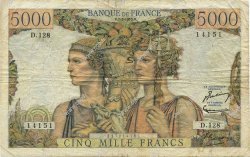 5000 Francs TERRE ET MER FRANCIA  1953 F.48.08 q.MB