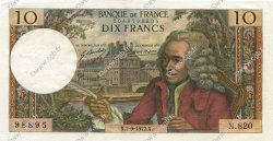 10 Francs VOLTAIRE FRANKREICH  1972 F.62.58 VZ+