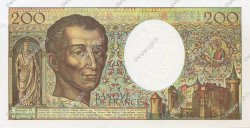 200 Francs MONTESQUIEU FRANCE  1992 F.70.12a AU+