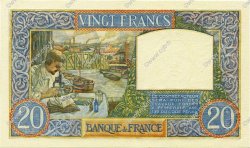 20 Francs TRAVAIL ET SCIENCE FRANKREICH  1942 F.12.21 ST