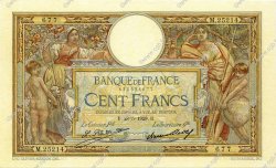 100 Francs LUC OLIVIER MERSON grands cartouches FRANKREICH  1929 F.24.08 VZ to fST