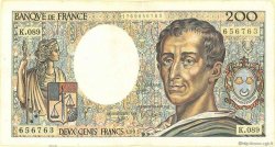 200 Francs MONTESQUIEU FRANCIA  1981 F.70 BC