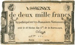 2000 Francs FRANCE  1795 Ass.51a F+
