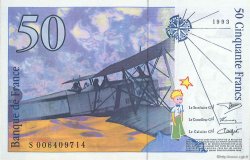 50 Francs SAINT-EXUPÉRY FRANCE  1993 F.72.02 UNC-