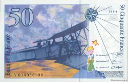 50 Francs SAINT-EXUPÉRY modifié FRANKREICH  1994 F.73.01a fST+