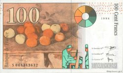 100 Francs Cézanne FRANCIA  1998 F.74.02 FDC