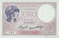 5 Francs FEMME CASQUÉE FRANKREICH  1933 F.03.17 fST+