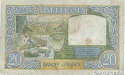 20 Francs TRAVAIL ET SCIENCE FRANCE  1941 F.12.17 TB