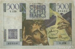 500 Francs CHATEAUBRIAND FRANKREICH  1953 F.34.11 SS