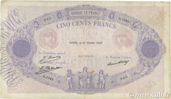 500 Francs BLEU ET ROSE FRANCE  1928 F.30.31 VG