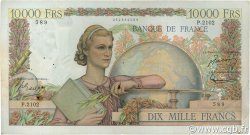 10000 Francs GÉNIE FRANÇAIS FRANCE  1951 F.50.55 VF