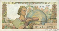 10000 Francs GÉNIE FRANÇAIS FRANCIA  1954 F.50.70 BC+