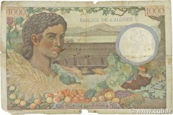 1000 Francs ALGÉRIE FRANKREICH  1942 VF.10.01 SGE