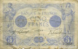 5 Francs BLEU FRANCIA  1915 F.02.27 RC+