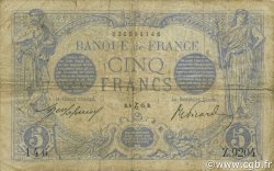 5 Francs BLEU FRANKREICH  1915 F.02.34 fS