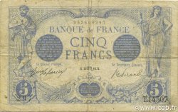 5 Francs BLEU FRANCIA  1916 F.02.44 BC