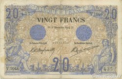 20 Francs NOIR FRANKREICH  1904 F.09.03 S