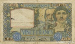 20 Francs TRAVAIL ET SCIENCE FRANCIA  1941 F.12.15 q.BB