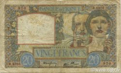 20 Francs TRAVAIL ET SCIENCE FRANCIA  1941 F.12.16 q.MB