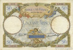 50 Francs LUC OLIVIER MERSON type modifié FRANCE  1931 F.16.02 F+