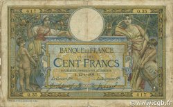 100 Francs LUC OLIVIER MERSON avec LOM FRANKREICH  1908 F.22.01 SGE